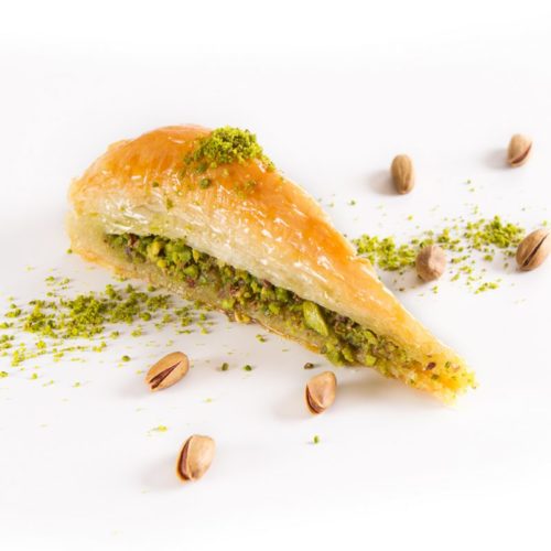 Triangle Baklava With Pistachios