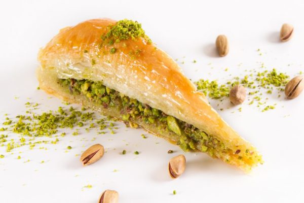 Triangle Baklava With Pistachios