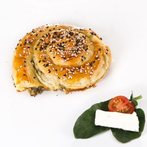 Pastry Roll With Spinach & Cheese