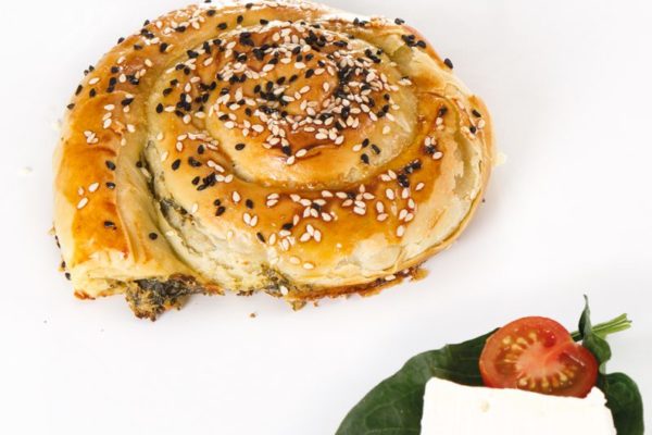 Pastry Roll With Spinach & Cheese